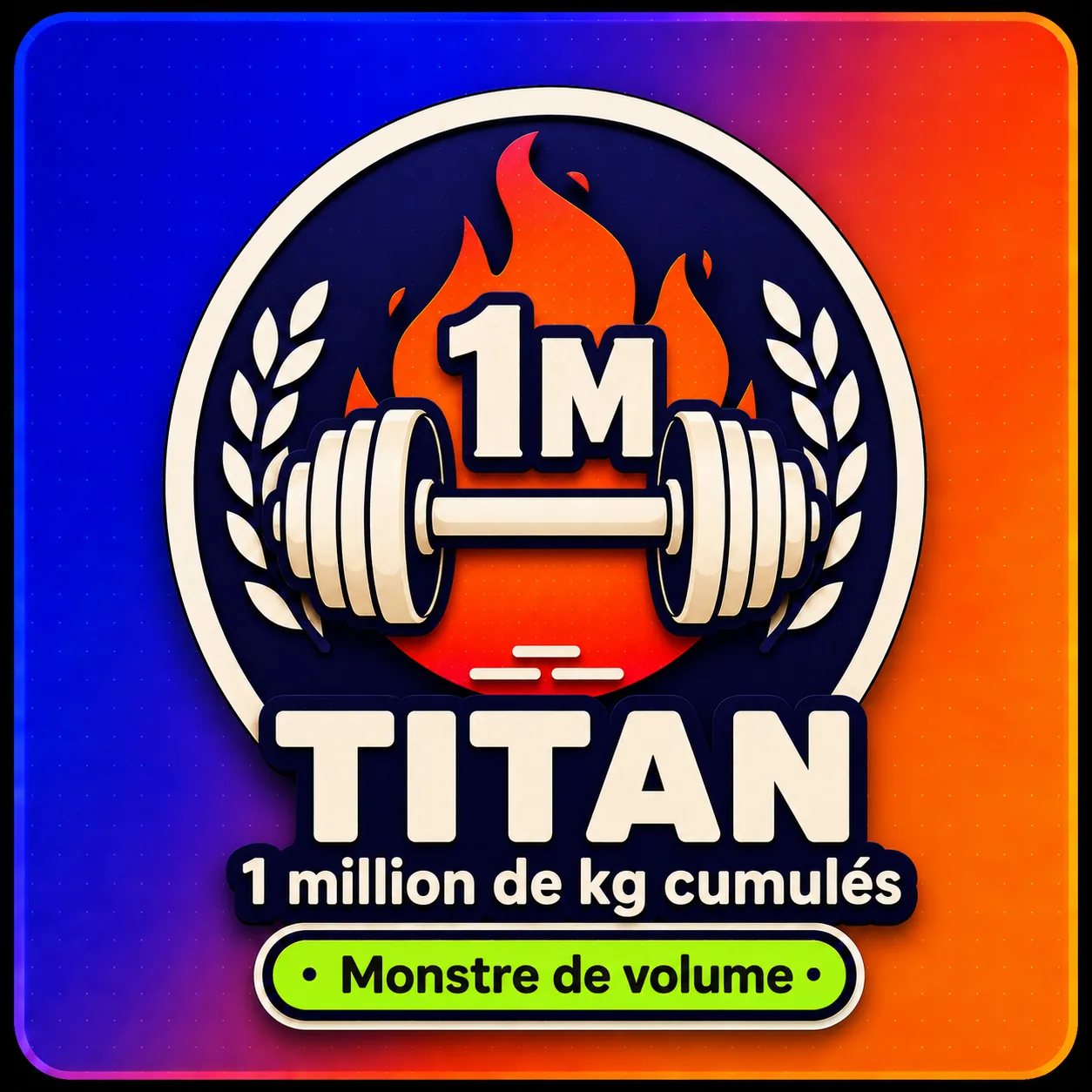 Trophée Titan 1M kg
